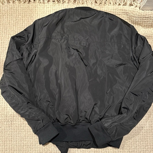 Eleven Paris LA Collection Black Nylon Bomber Zip Up Jacket Men’s M - Picture 10 of 13
